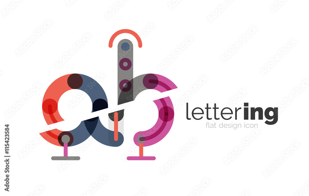 Letter logo business icon Letter logo business icon