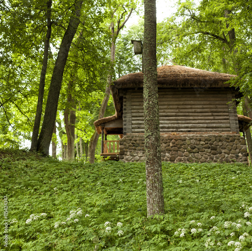 Natural landscapes in a historical place. Pushkinskiye Gory of Pskov, Russia. photo