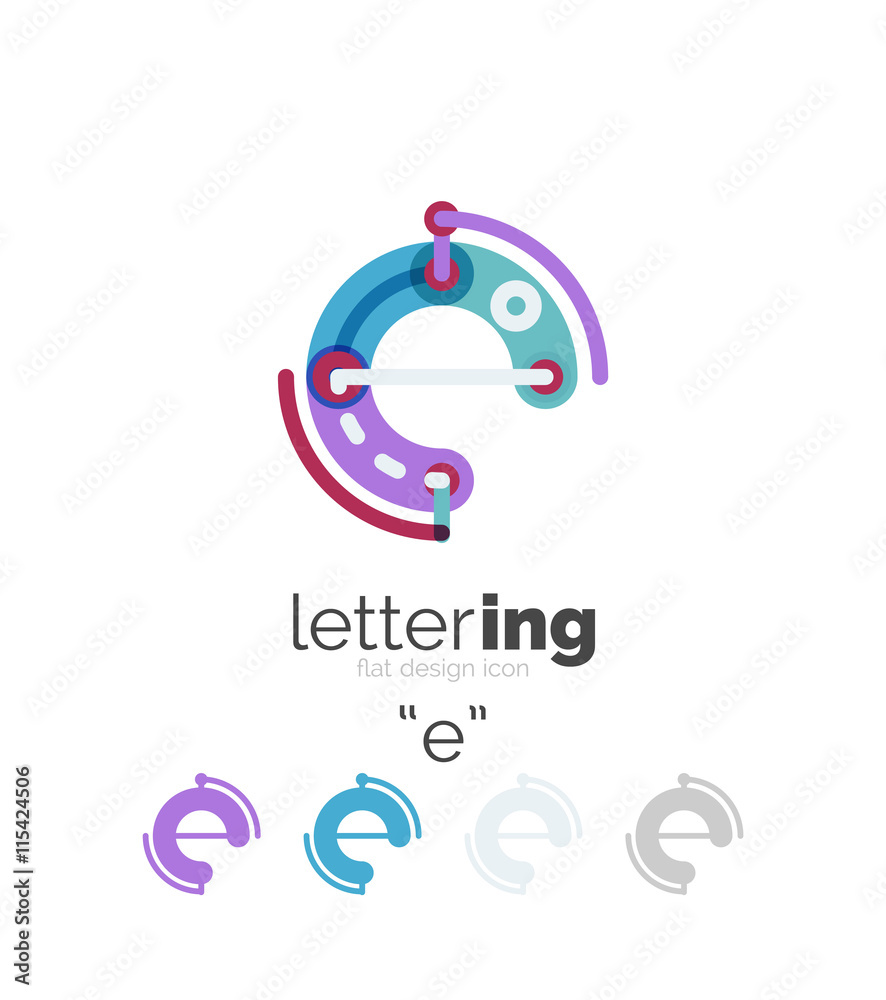 Letter logo line concept Letter logo line concept