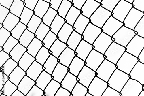 iron net on white background