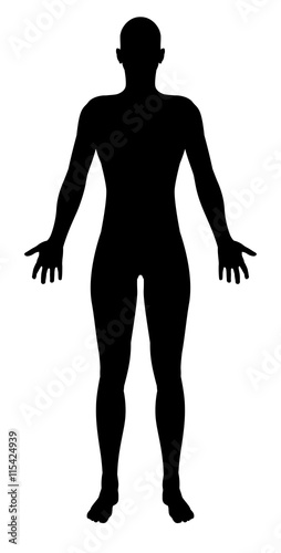 Stylised Unisex Human Figure Silhouette photo