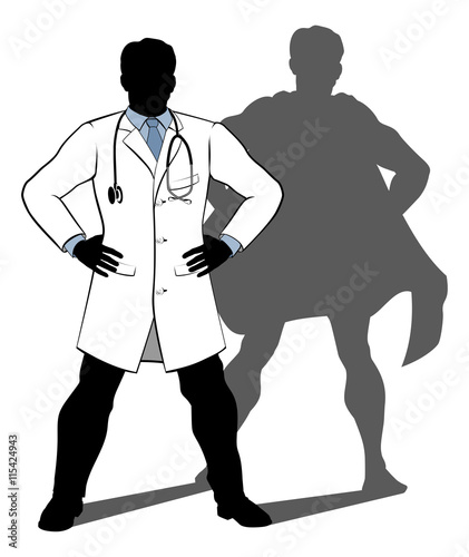 Doctor Super Hero Silhouette