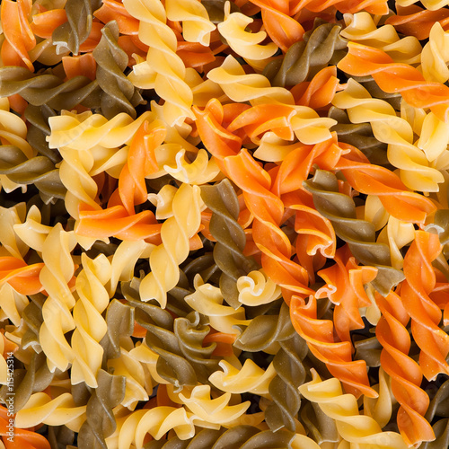 Background of colorful pasta