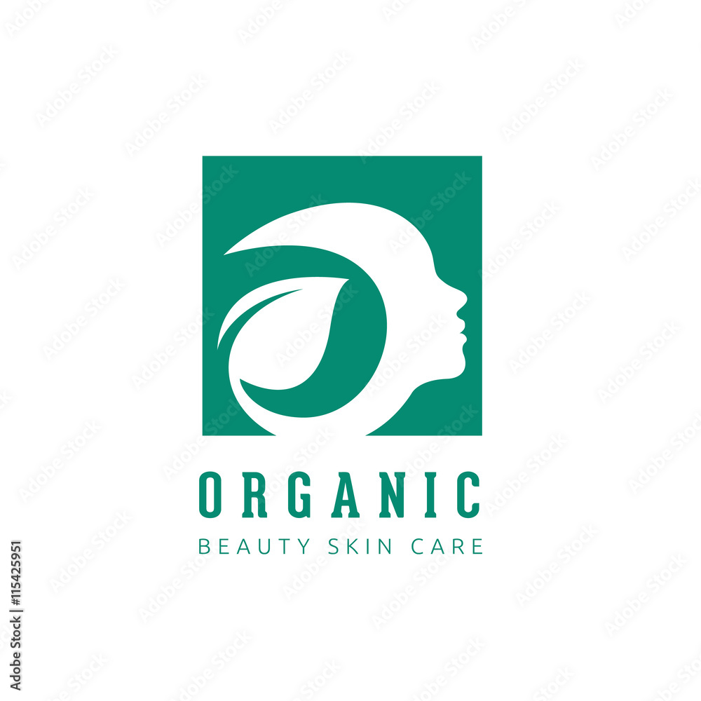 Organic logo,green eco product logo,tea logo template.