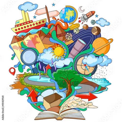 Obraz Book of Knowledge for Geography