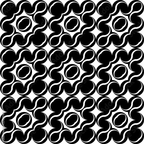 Design seamless monochrome decorative pattern
