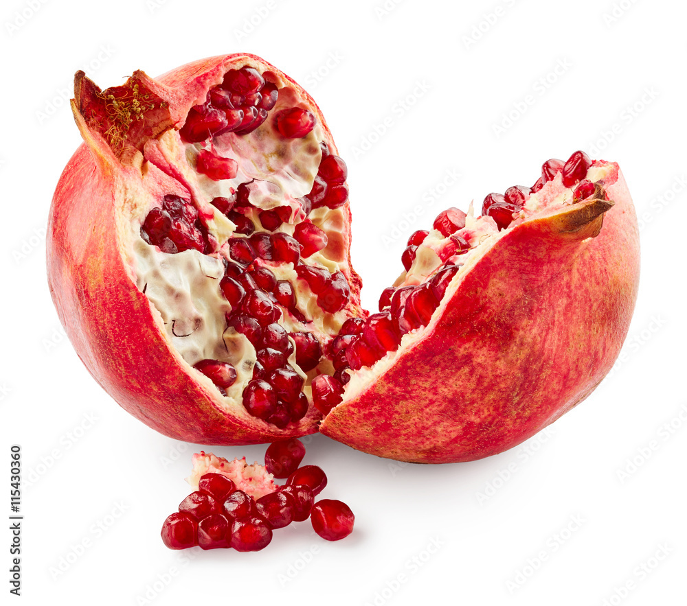 Pomegranate isolated on white background Pomegranate isolated on white background