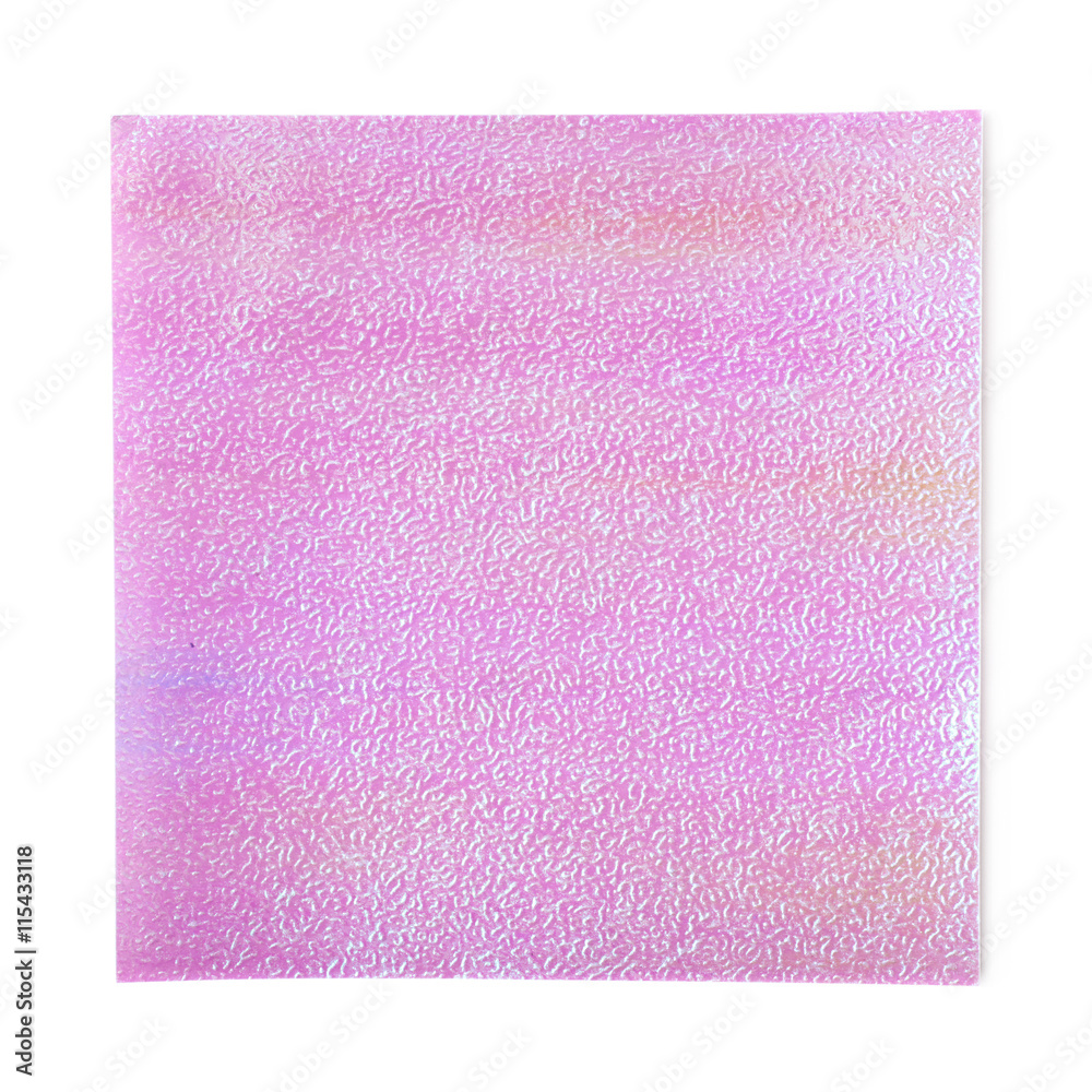 Fototapeta premium Colorful square sheet of paper isolated