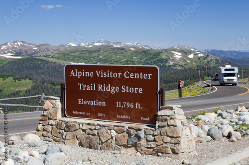 Alpine Visitor Center in the Rocky Mountains Colorado