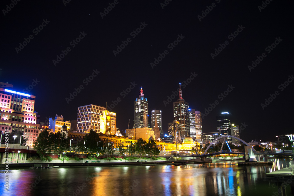 Melbourne by night