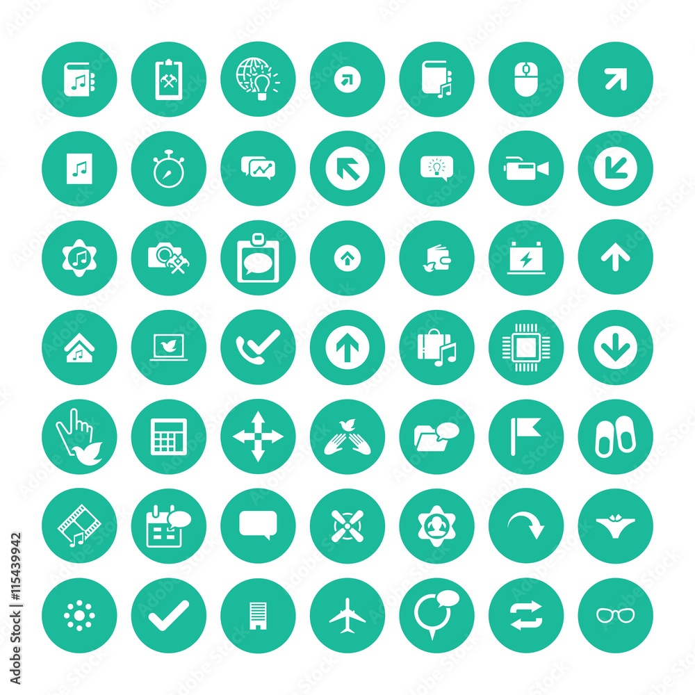 Set of 49 Universal Icons. Business, internet, web design. Set of 49 Universal Icons. Business, internet, web design.