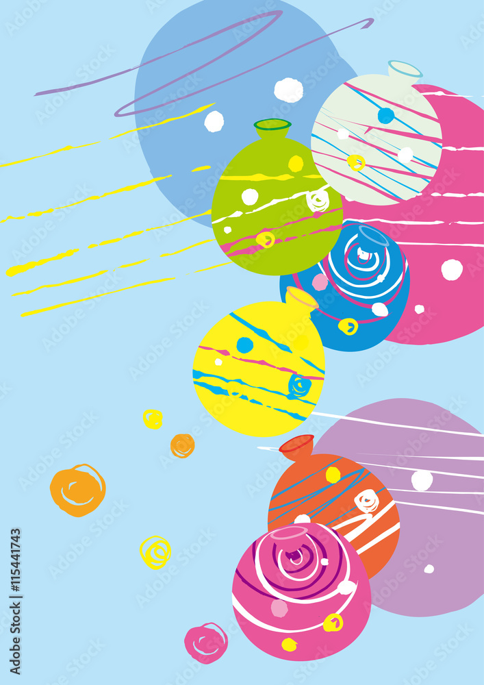 水風船 縦 水色 Stock Vector Adobe Stock 水風船 縦 水色 Stock Vector Adobe Stock