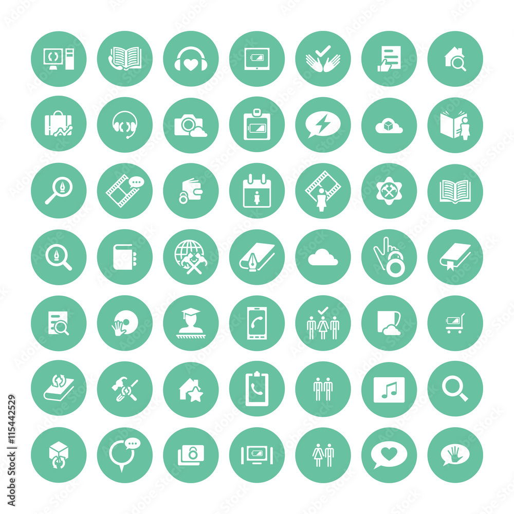 Set of 49 Universal Icons. Business, internet, web design. Set of 49 Universal Icons. Business, internet, web design.