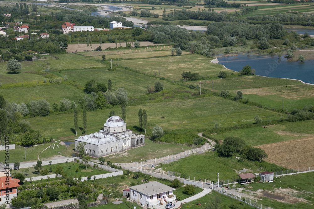 Blick auf die Bleimosche bei Shkoder in Albanien