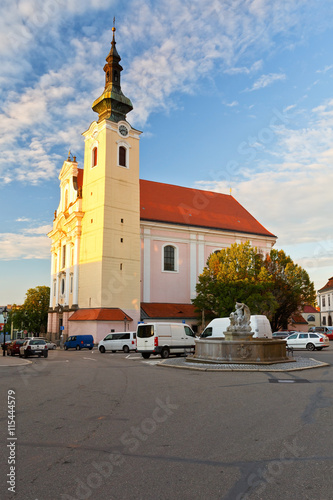 One of the squares in Kromeriz city in Moravia, Czech Republic.