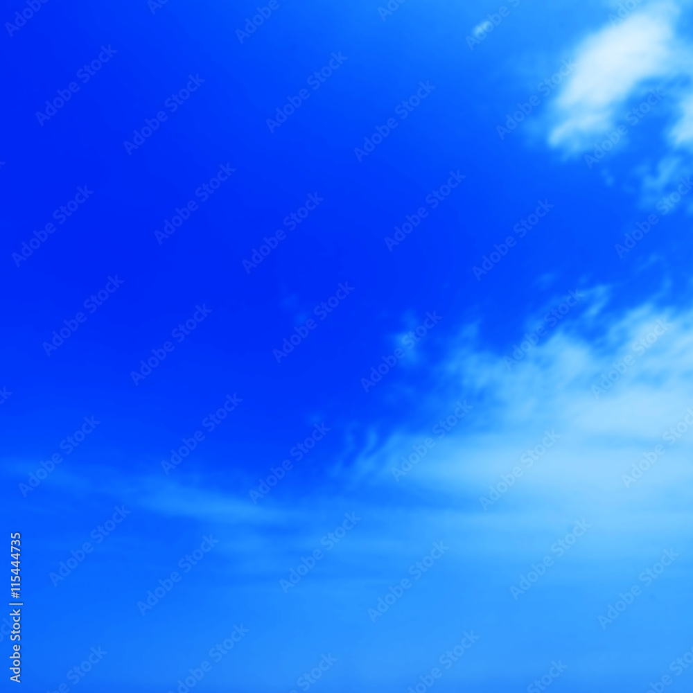 Beautiful Blue Sky Background Template - Cloudy blue sky abstrac