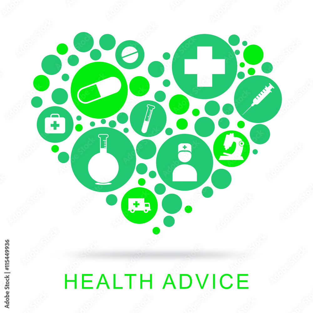 Health Advice Represents Preventive Medicine And Advisor