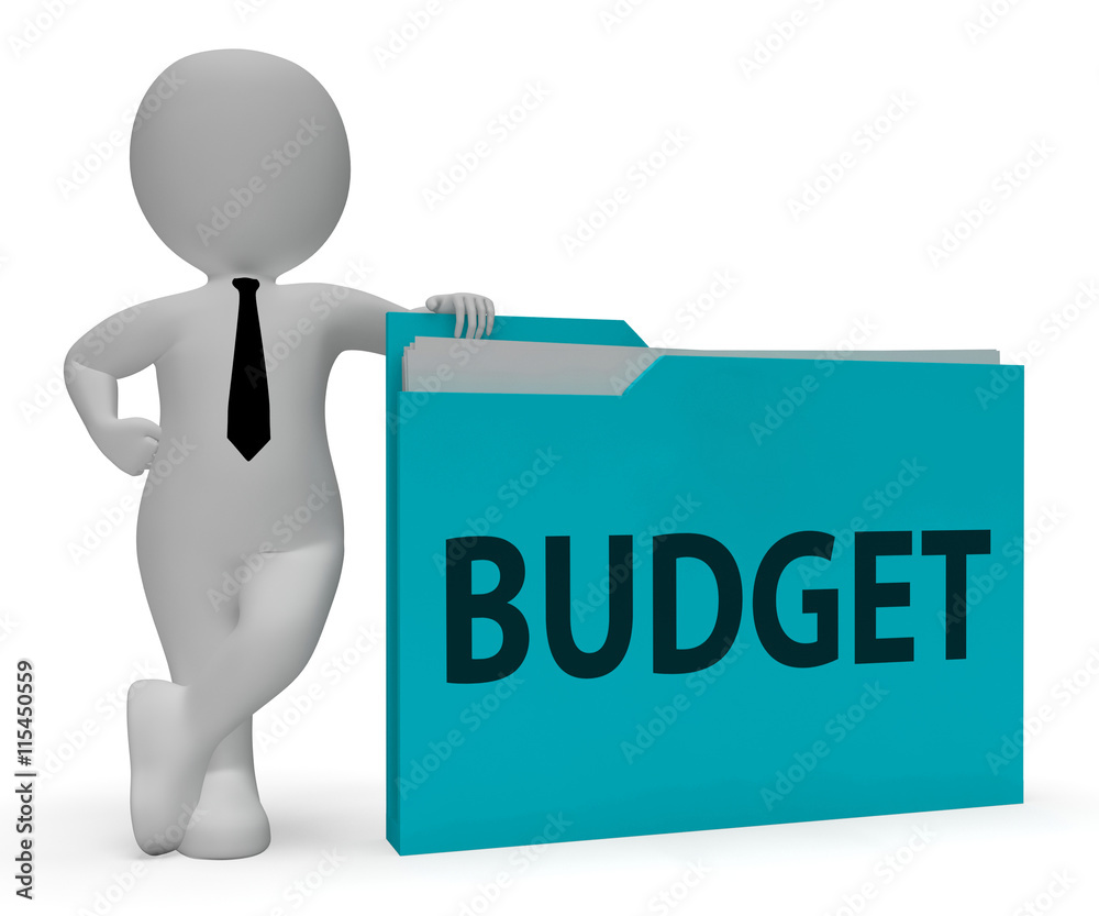 Budget Folder Indicates Cost Paperwork And Organized 3d Renderin Budget Folder Indicates Cost Paperwork And Organized 3d Renderin