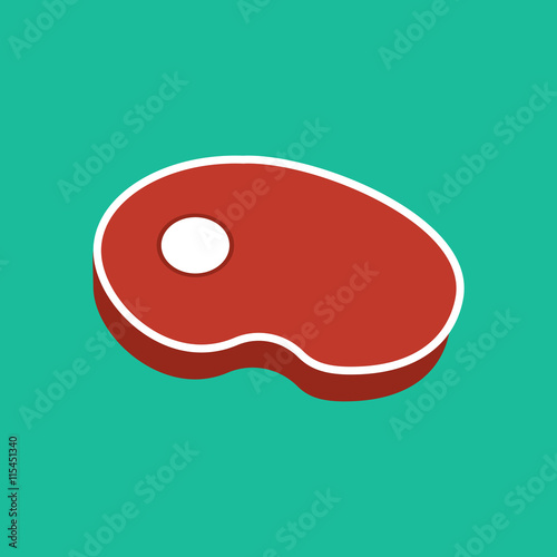 Meat steak illustration
