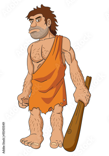 Caveman holding a club