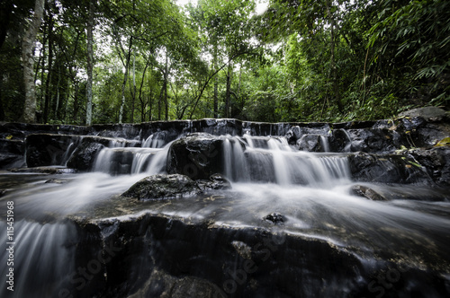 A beautiful waterfall shot with a slow exposure