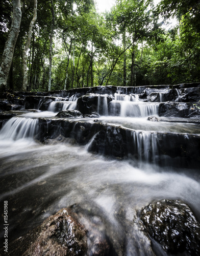 A beautiful waterfall shot with a slow exposure