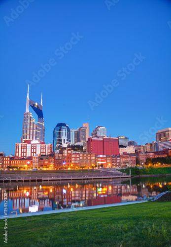 Obraz na płótnie Downtown Nashville cityscape in the morning w salonie