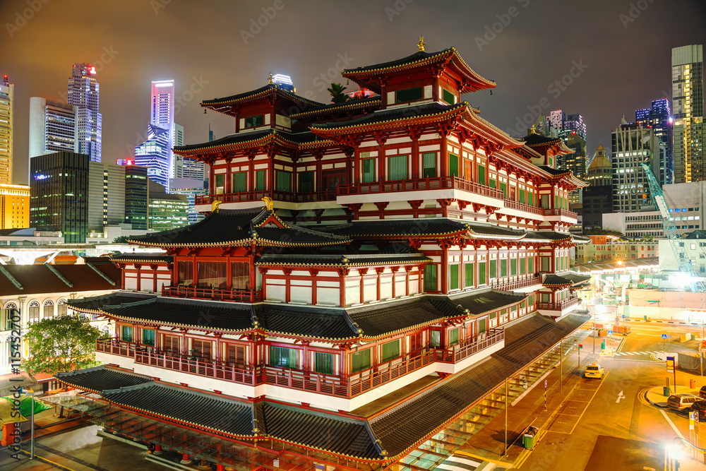 Buddha Tooth Relic temple in Singapore