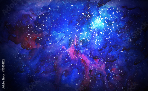 blue universe space abstrac...