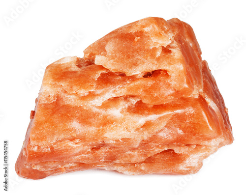 Monazite stone isolated on white with clipping path