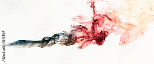 colourful  smoke wave