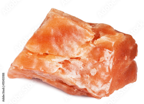 Monazite stone isolated on white with clipping path