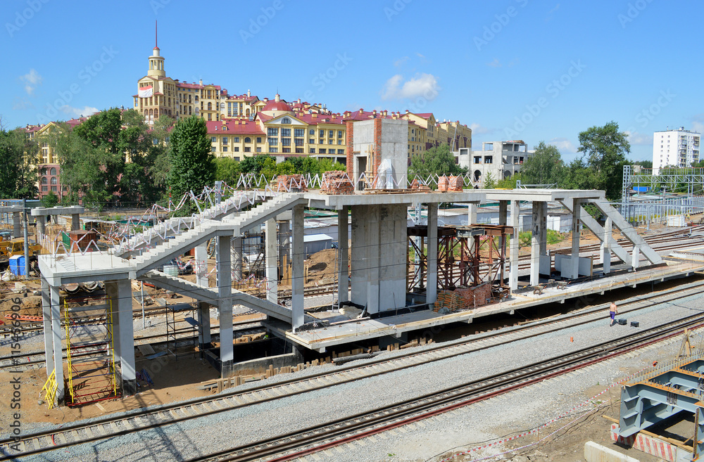Строительство инфраструктуры железнодорожной станции на Малом кольце Московской железной дороги