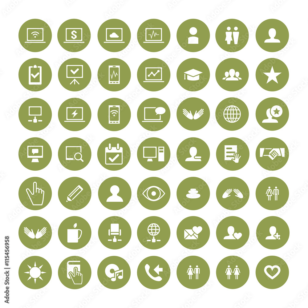 Set of 49 Universal Icons. Business, internet, web design. Set of 49 Universal Icons. Business, internet, web design.
