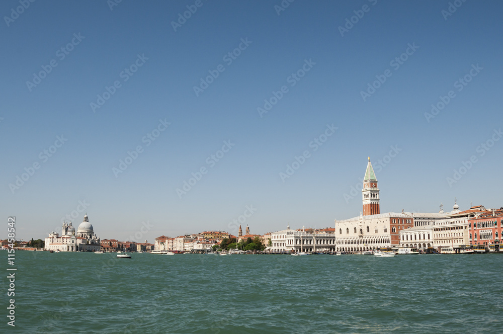 Stadtansicht von Venedig / Touristisches Reiseziel, Stadtansicht von Venedig in Italien.
