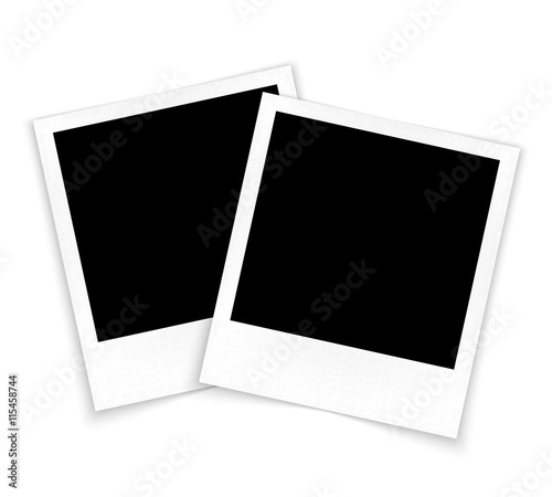 Photo frames on white background vector
