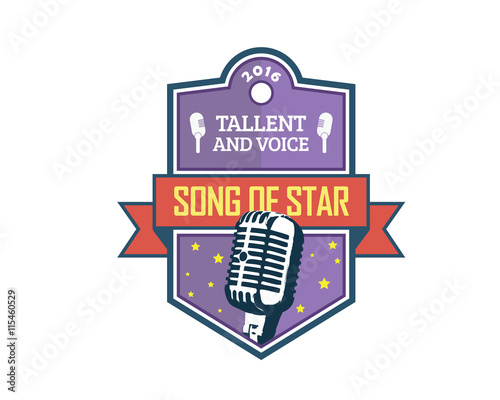 Modern Premium Activity Badge - Television Talent Vocal Competition