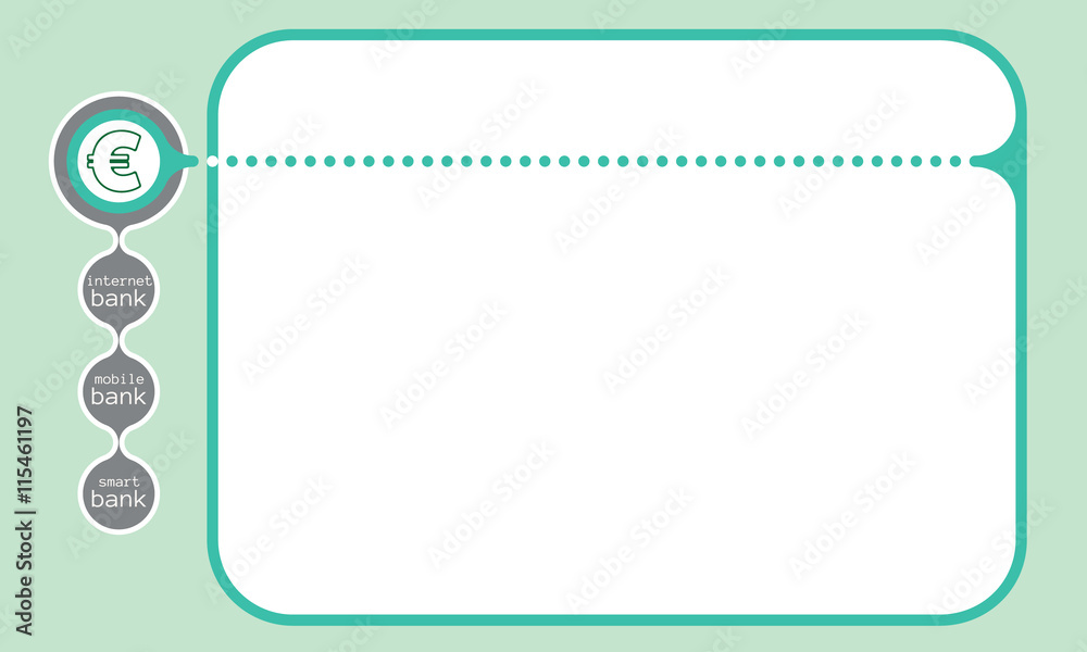 Vector text box for your text and euro symbol Vector text box for your text and euro symbol