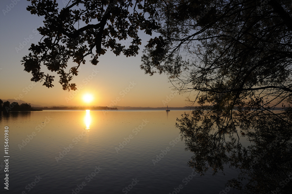 Abend am Chiemsee Abend am Chiemsee