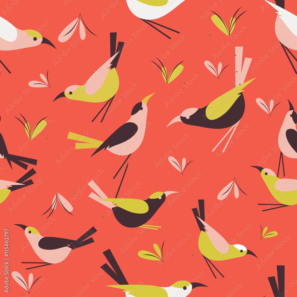 seamless pattern Bird