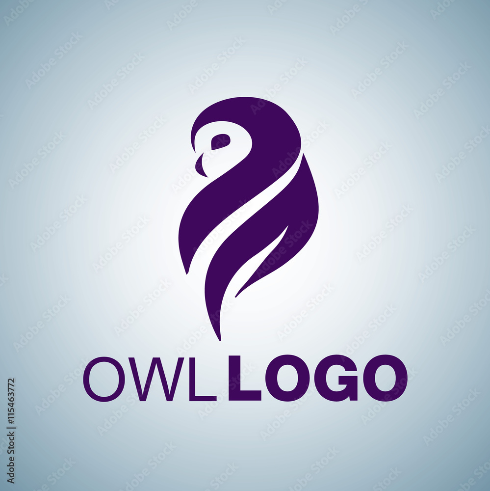 Obraz premium owl logo 2