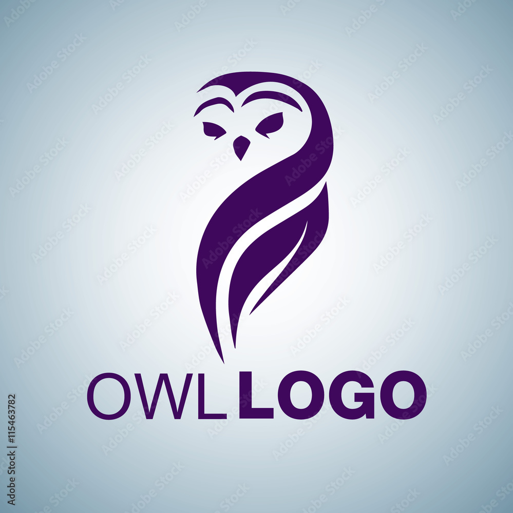 Obraz premium owl logo 3