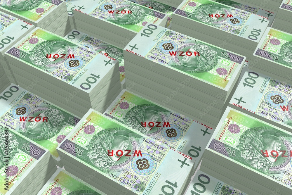 Fototapeta premium Money - 100 PLN - polish zloty
