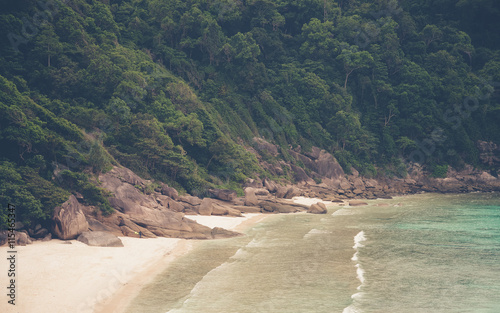 View point at Donald Duck Bay at Ko Similan Island in Similans n photo