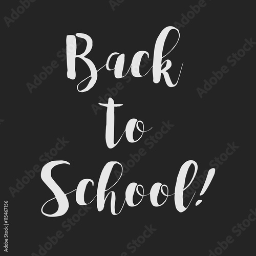 Back to School Chalkboard Background, Vector Illustration