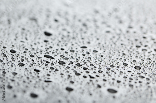 Water drops on a black background