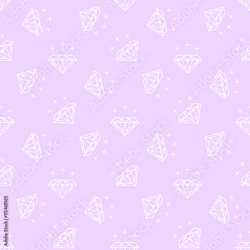 Vector seamless pattern with diamonds