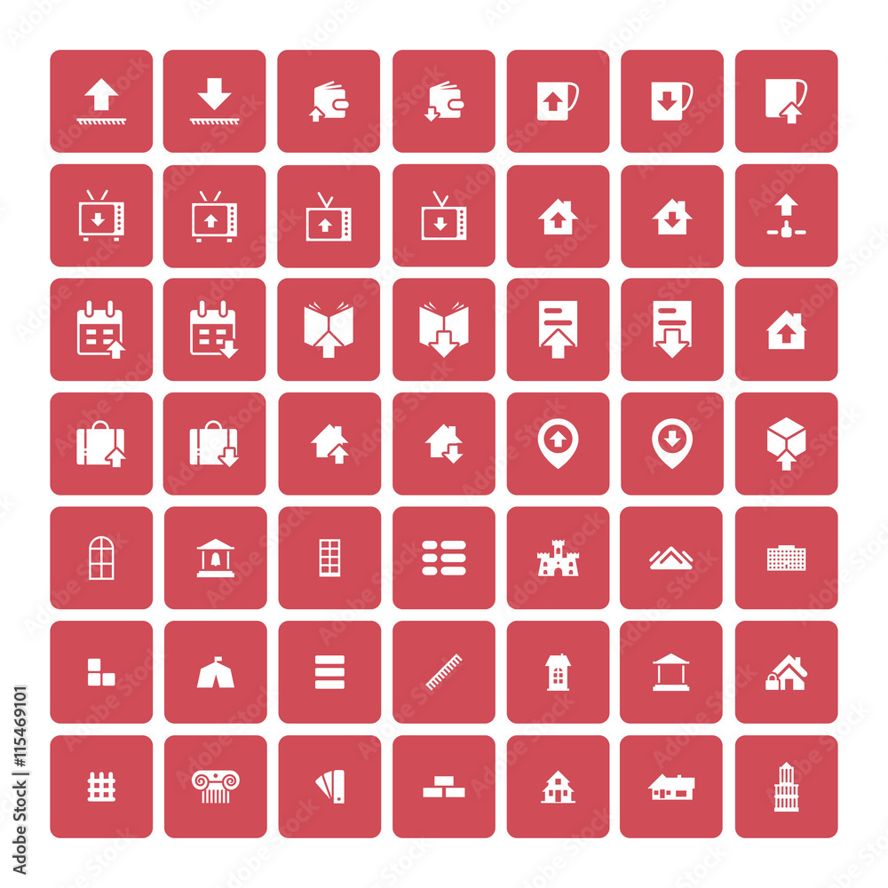 Set of 49 Universal Icons. Business, internet, web design. Set of 49 Universal Icons. Business, internet, web design.