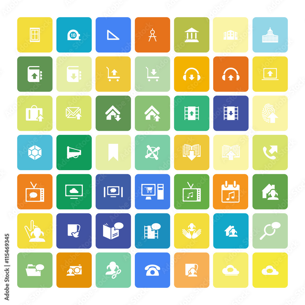 Set of 49 Universal Icons. Business, internet, web design. Set of 49 Universal Icons. Business, internet, web design.