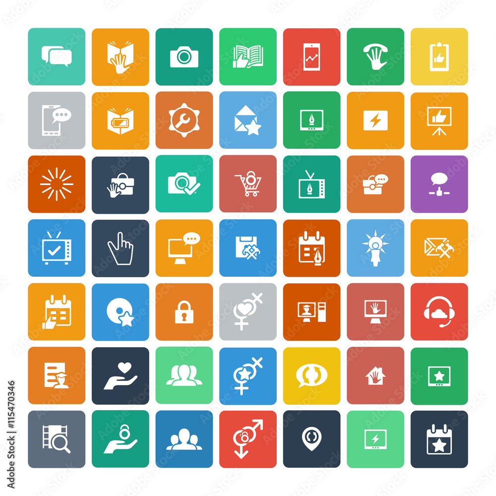 Set of 49 Universal Icons. Business, internet, web design. Set of 49 Universal Icons. Business, internet, web design.
